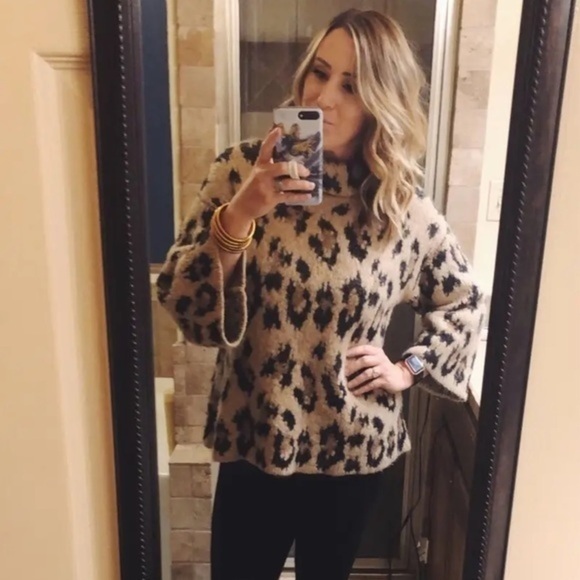 ✨Kate Spade Leopard Chunky Sweater✨ - Picture 4 of 6